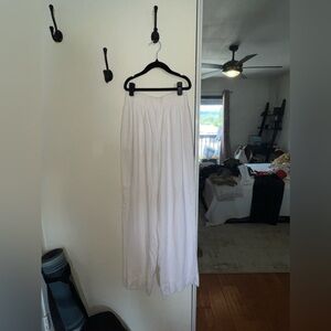 Abercrombie white linen pants